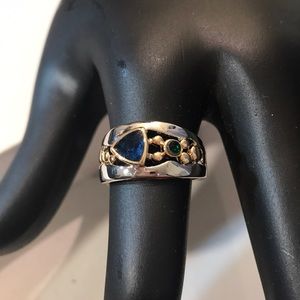 Two-tone Silver/Gold Ring/Band